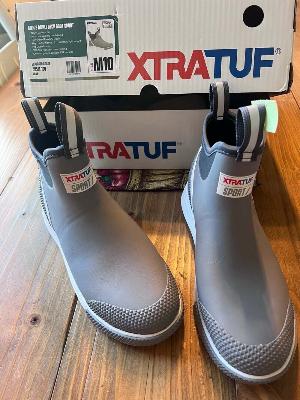 Xtratuf Ankle Deck Boot Sport Size 10 Gray